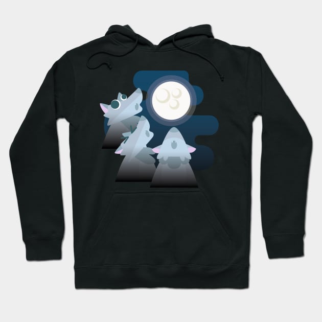 Three Wolf Moon Moon Hoodie by Melophilus